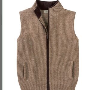 LLBean Waterfowl Sweater Vest 100% Wool XXL